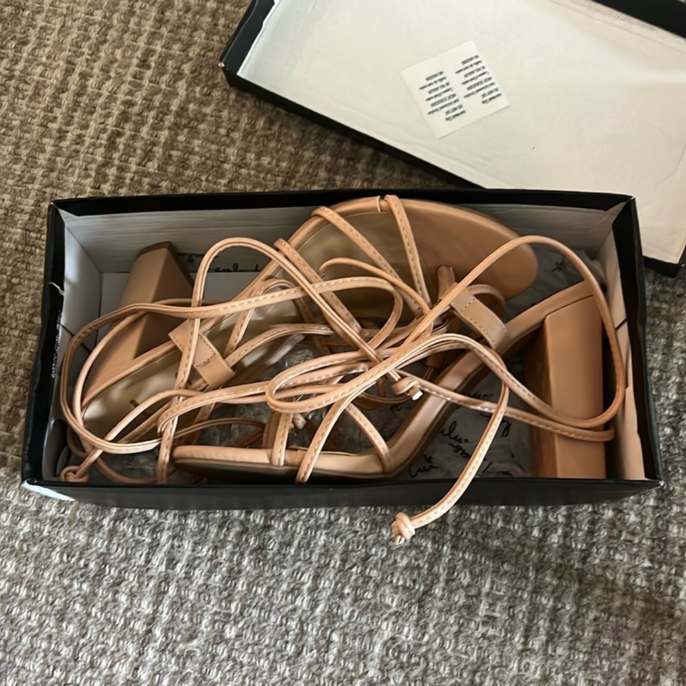 Lulu cream heels